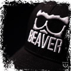 BEAVER Curved Snapback 'black'